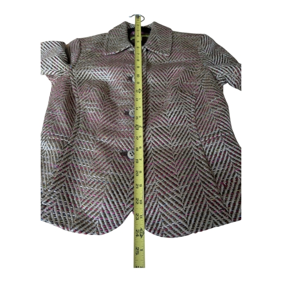 Sigrid Olsen short Multi-color tweed jacket size 2 Versatile - Picture 8 of 10